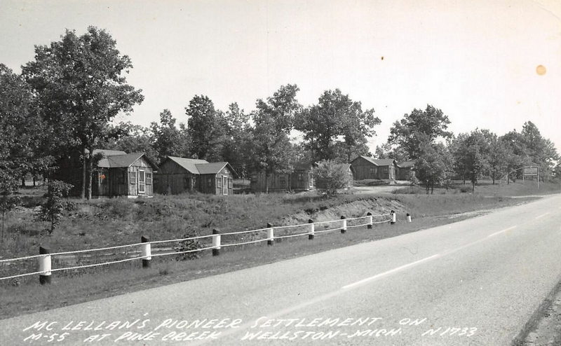 Pine Creek Lodge (McLellans Pioneer Settlement) - Vintage Postcard (newer photo)